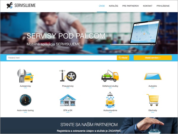 Web portal Servisujeme